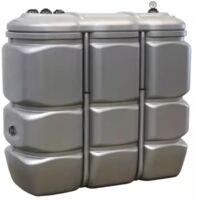 Cuve de stockage gasoil PEHD 1500L double paroi – Traitement anti-UV – Détecteur de fuite et jauge inclus – Pour intérieur et extérieur – Schutz