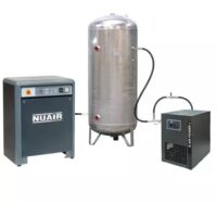 Compresseur d'air insonorisé 7,5 CV 500 L sécheur NUAIR