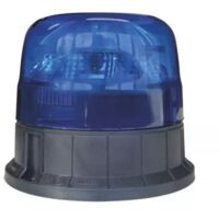 Gyrophare LED flash fixation à plat bleu