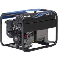 Sdmo – Groupe électrogène essence triphasé 5,6 kVA – Moteur KOHLER – Autonomie 4h30 – Puissance sonore 68 dB(A) – Réservoir 7,3 litres