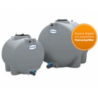 Renson – Récupérateur eau de pluie 300L gris – Cuve en polyéthylène 100% recyclable – Résistante aux chocs – Installation sur surface plane