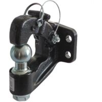 Crochet mixte d'attelage 3,5T – Fixation 4 trous 11mm – Entraxe 83x56mm – Charge de traction 3500kg – Poids 5,8kg – Al-Ko