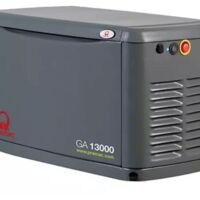 Pramac – Groupe électrogène gaz 13 kVA – Moteur GENERAC G-FORCE OHV – Démarrage électrique – Autonomie 50% : 4.02 m³/h - GA13000