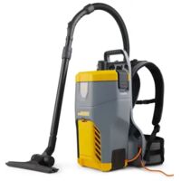 Aspirateur dorsal 900W – Compact et léger – Dépression 242 mbar – Débit d'air 46 L/s – Pour chantiers humides et espaces confinés – Ghibli