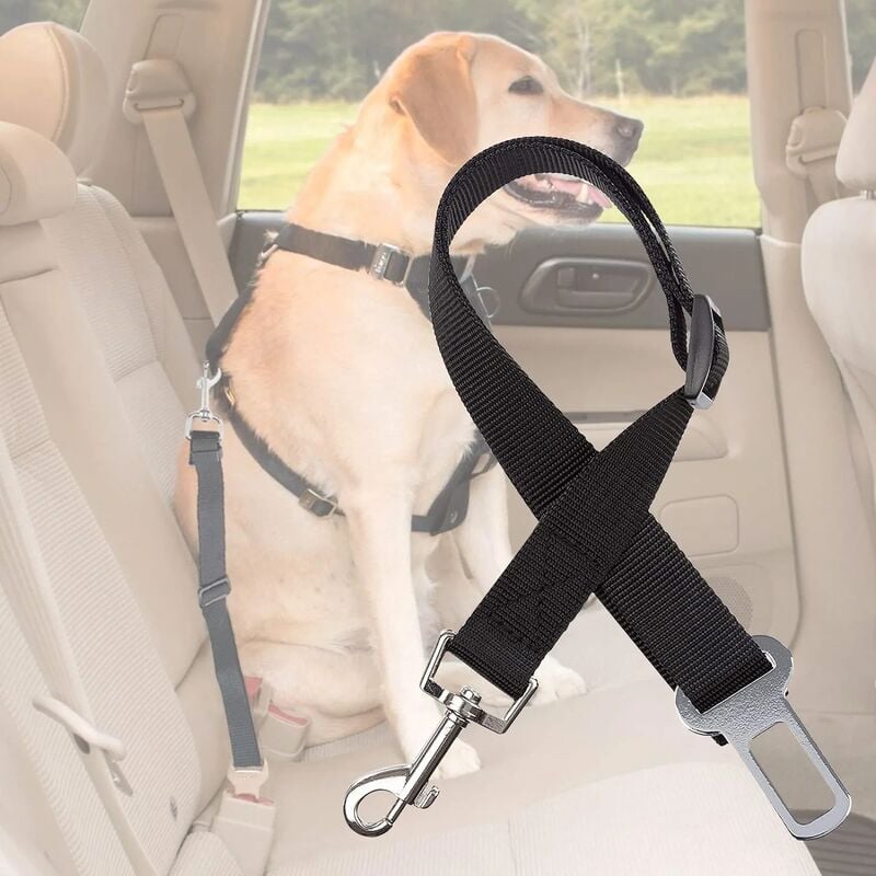 Ceinture de sécurité pour chien, 2 pack réglable ceinture de