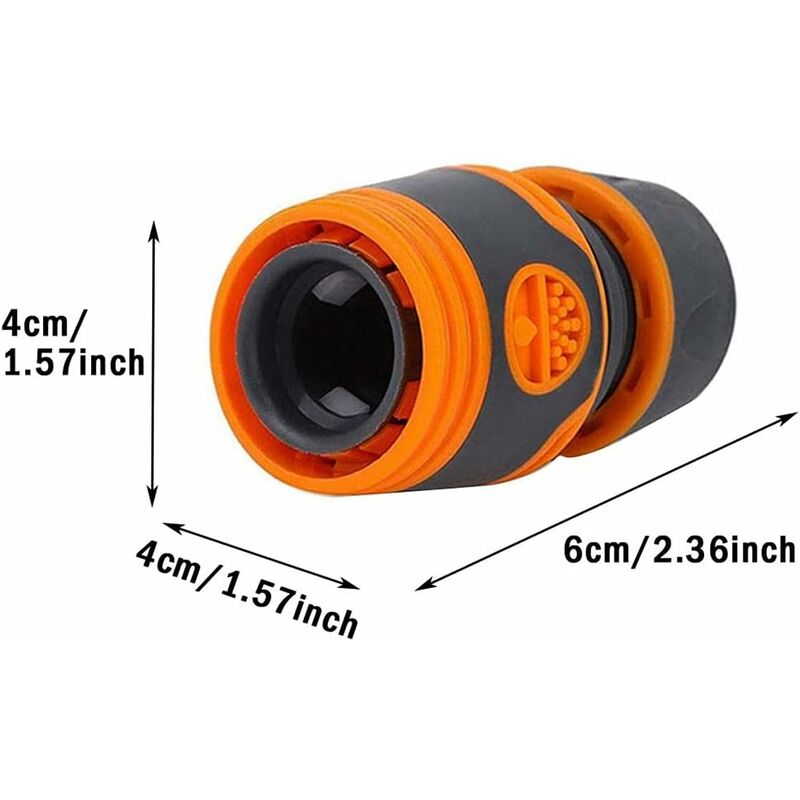 1/2 Ensembles, Connecteur De Tuyau D'arrosage Américain 7,62/10,16 Cm  Connecteur Rapide Tuyau D'arrosage Connecteur Rapide Connecteur De Jardin