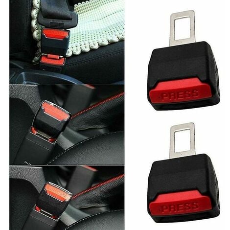 Boucle de ceinture de sécurité de voiture, Rallonge de ceinture de sécurité  de voiture, Accessoires de ceinture de sécurité de voiture (2 pièces)
