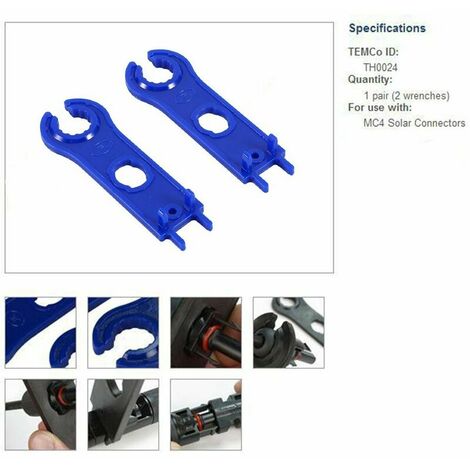 Paire de Raccords étanches type MC4 Femelle Mâle à sertir pour