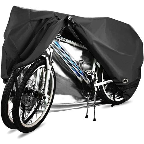 Housse de vélo pour 2 vélos Tissu Oxford 210D imperméable de vélo