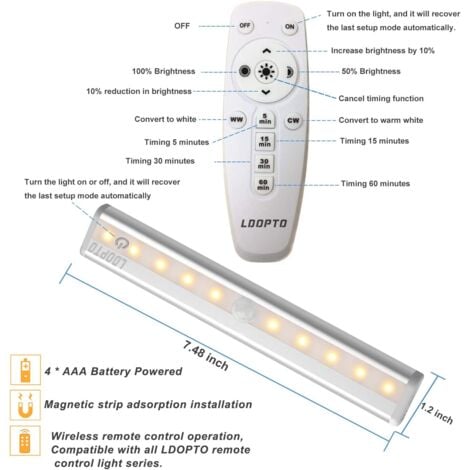 Lampe réglette Led adhesive ANSMANN Under Cabinet Light S