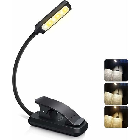 Lampe de bureau LED sans fil, Lampe de chevet tactile 5 Dimmable 360  Flexible Neck Led Lampe, Lampe de lecture Lampe de lecture compatible avec  le lit