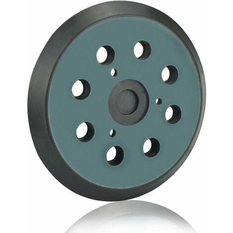 Tampon de Ponçage Makita - 125 mm - Disque de Ponçage à 8 Trous - 5 Pouces (Noir)