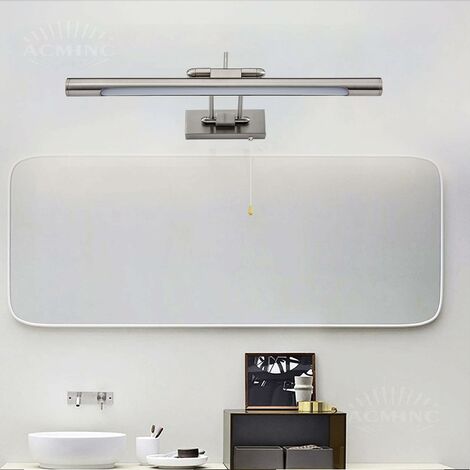 Wall S lampe à miroir LED élégante argentée