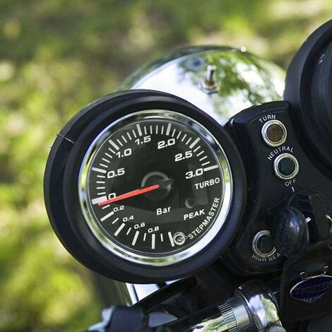 Turbo Boost Gauge 2.5" 60mm - Modification LED Turbo Boost Gauge Mètre pour Véhicules Modifiés