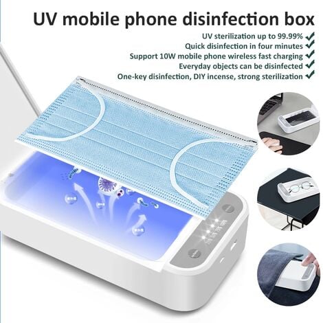 Désinfectant UV pour téléphone, stérilisateur portable pour