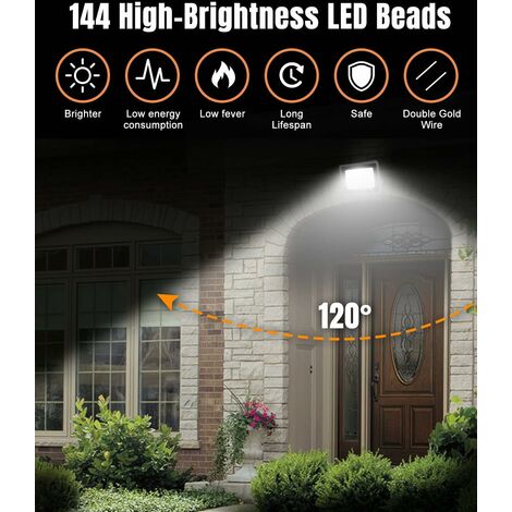 Projecteur LED 100W - Super Brillant, Étanche, Éclairage de Sécurité  Extérieur pour Terrains, Rechercher, Terrasse