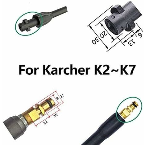 Pistolet de déclenchement Kit de pistolet à déclenchement rapide 2100 PSI  remplacer Convient pour le système de dégagement rapide de tuyau Karcher K2  K3 K4 K5 K7 : : Jardin