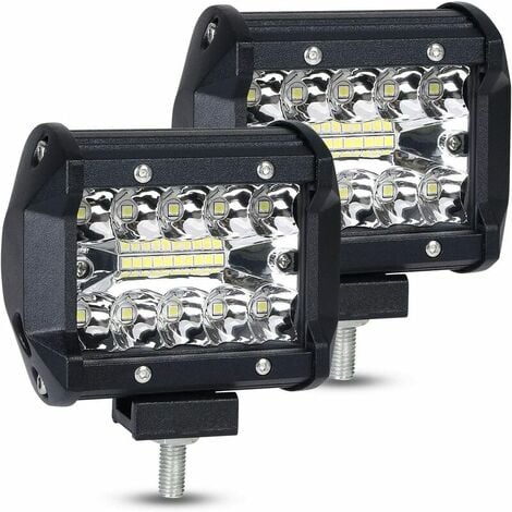 2 pièces 3 pouces Spot - phare de tracteur rond à LED, 12V, 24V, lampe de  travail pour voiture, ATV, UTV, UAZ - Cdiscount Auto