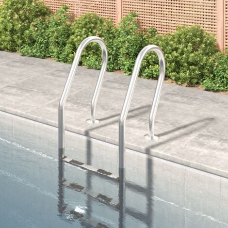 Échelle Piscine 54x38x158 cm - Acier Inoxydable 304 Argent