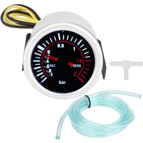 Kit de jauge de suralimentation Turbo PSI universel pour voiture avec jauge LED 12V
