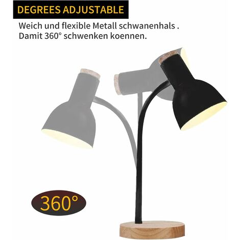 Ahlsen Lampe de bureau à LED pour fille, lampe de bureau à LED