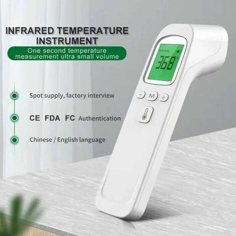 Thermomètre infrarouge médical - Sans contact pour personne (enfant, adulte,  bébé) et surface d'objet