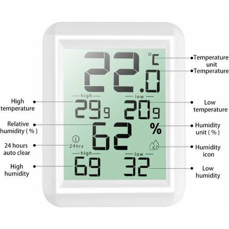 Thermomètres mini-Maxi de jardin : indication de la température ambiante et  des extrêmes