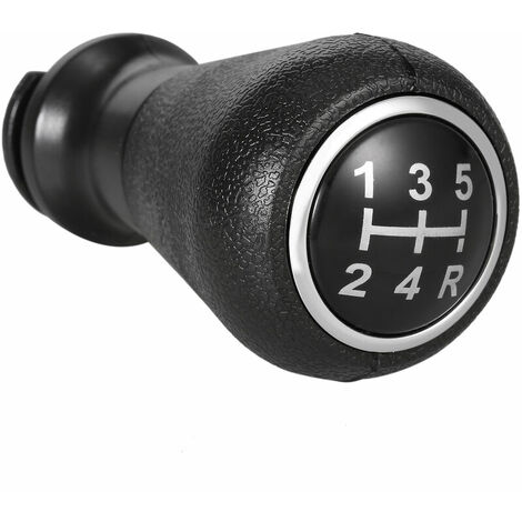 Pommeau Levier De Vitesse 5 Vitesses Pour Peugeot 106 206 306 406 Etc. - Noir - Neuf