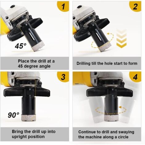 Foret Diamant Professionnel 4 Pouces Pour Béton/asphalte - Perçage Humide, Qualité Pro (DPT)