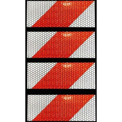 ZVD Ruban de Signalisation Rubalise Rouge et Blanc Bande Reflechissante ...