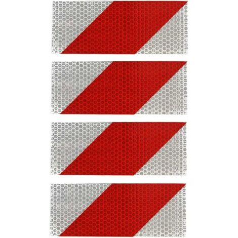 ZVD Ruban de Signalisation Rubalise Rouge et Blanc Bande Reflechissante ...