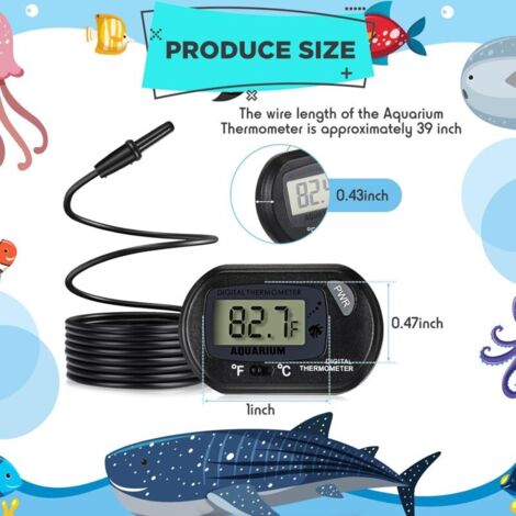 3 Thermomètres Aquarium Flottants En Verre Avec Ventouse - Précis, Sans Mercure, Pour Eau Douce Et Salée