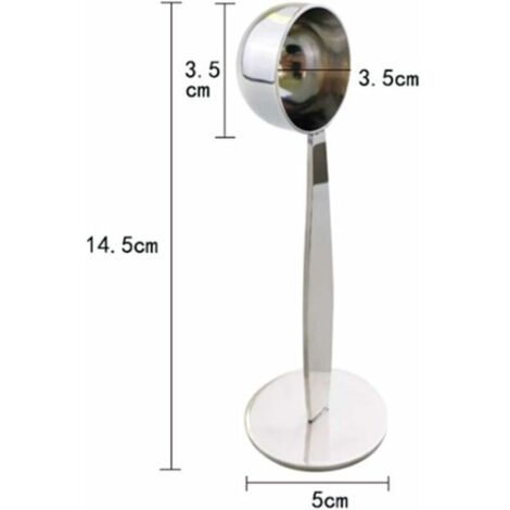 Cuillère à Café 2 En 1 Inox - Doseuse Et Tasseur, Long Manche, Pour Café, Thé, Épices