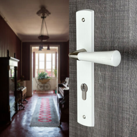 Ouvre&Déco – 2 poignées de porte ISIS cylindre, Bois entraxe 195 mm