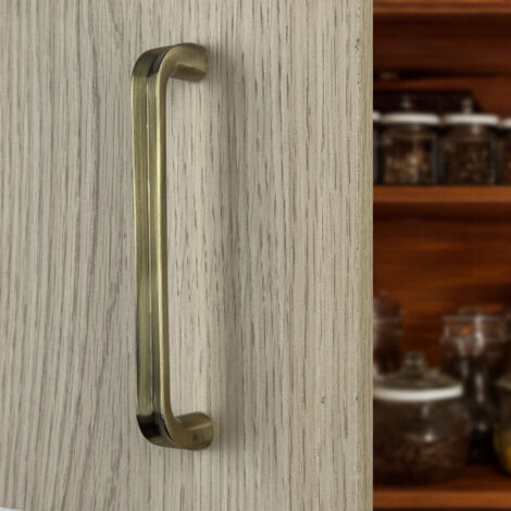 Ouvre&Déco – Poignée de meuble CAB, laiton antique entraxe 96 mm
