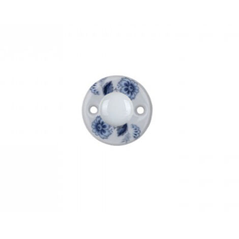 Ouvre&Déco – 2 rosace de fonction en Porcelaine condamnation modèle BLEUET