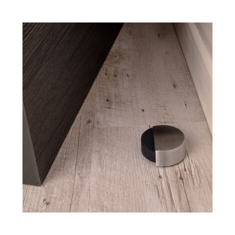 Ouvre&Déco – Butée ou butoir de porte en zamak finition Nickel mat, ECLIPSE