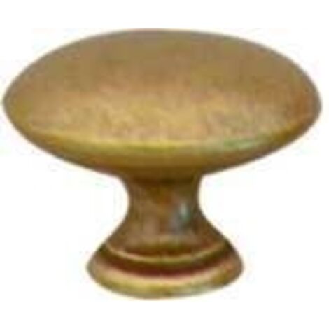 Ouvre&Déco – Bouton de porte et tiroir de meuble en laiton patiné de Ø30mm, ROND