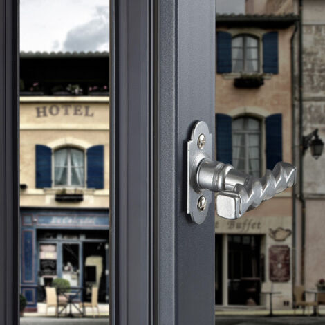 Ouvre&Déco – Poignée de fenêtre crémone Aluminium aspect fer patiné, NANTUA