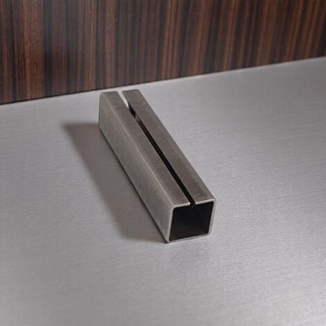 Ouvre&Déco – Lot de 6 fourreaux en métal 30mm – Adaptation pour poignées d'axe carré 7mm – Section 7x8mm – Couleur gris