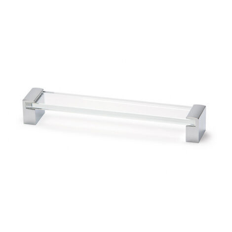 Ouvre&Déco – Poignée de meuble en zamak et plastique transparent – Entraxe 320 mm – Largeur 335 mm – Hauteur 35 mm – Épaisseur 30 mm