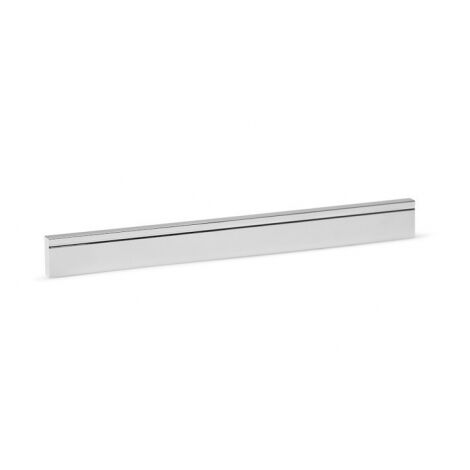 Ouvre&Déco – Poignée de meuble aluminium chrome entraxe 192mm – Largeur 298mm – Hauteur 6mm – Épaisseur 20mm – Vis M4 sécables incluses