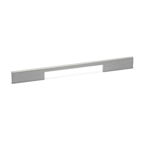 Ouvre&Déco – Poignée de meuble aluminium chromé mat 192mm – Finition mate – Largeur 298mm – Hauteur 6mm – Épaisseur 20mm (1/2)