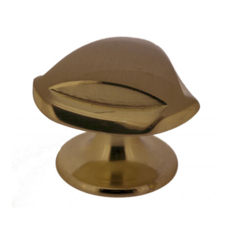 Ouvre&Déco – Bouton de meuble en bronze poli Ø 33 mm, TRIANGLE
