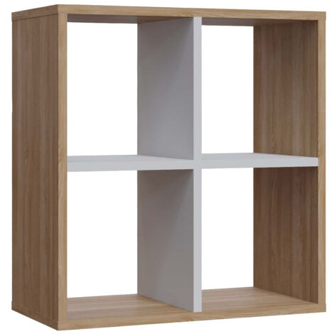 Decorotika Hansen Side Table Table Basse Side End Table - Oak and Blanc (1/4)