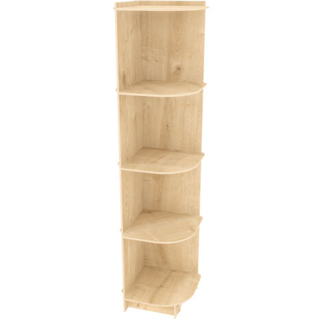 Decorotika - Liva 5-tier MDF Biblothèque d`angle Bookshelf Shelving Screwless Design (1/5)