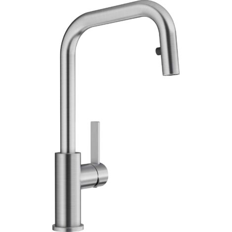Blanco Jandora S - Mitigeur d'évier avec bec extractible, inox brossé 526614 (1/6)
