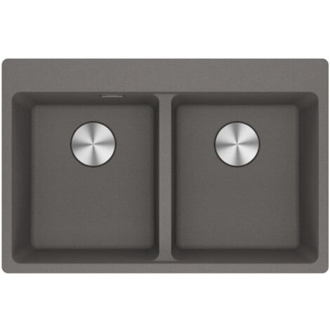 Evier Franke Maris Fragranit+ MRG620-34-34 - Gris Ardoise - Vidage : Automatique