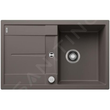 Blanco Metra 45 - Évier en silgranit, 780x500 mm, avec commande de vidage, gris 527288 (1/2)