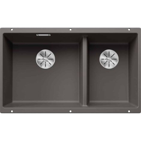 Blanco Subline 430/270 - Évier en silgranit, 755x460 mm, évier à gauche, InFino, gris 527350